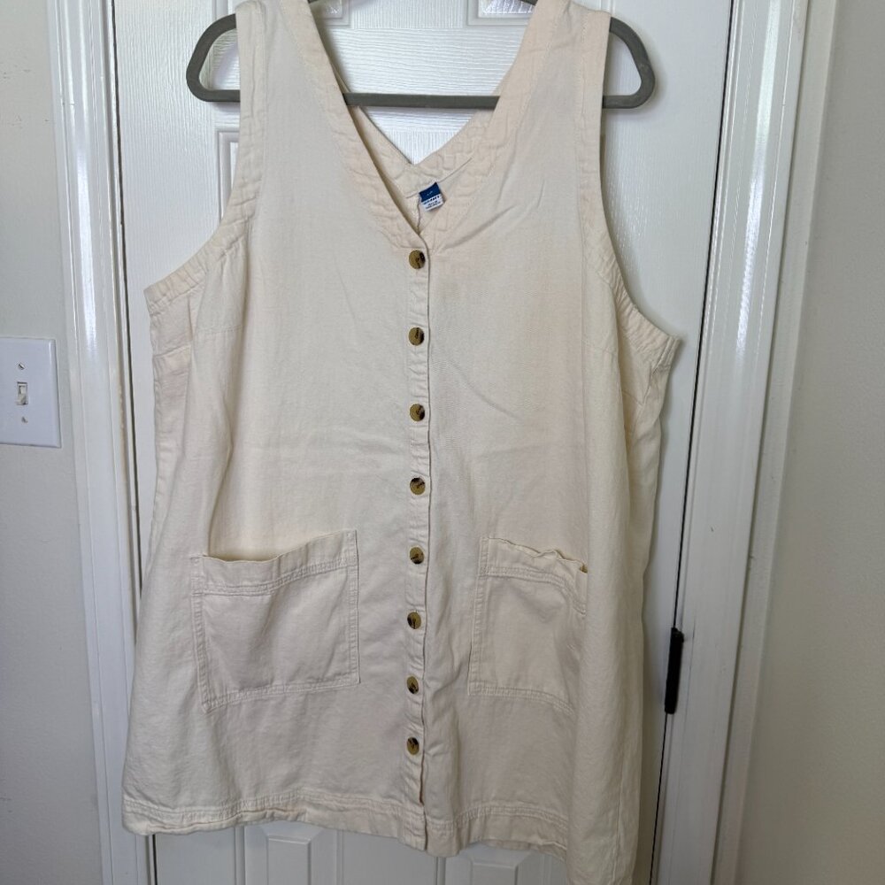 White denim dress